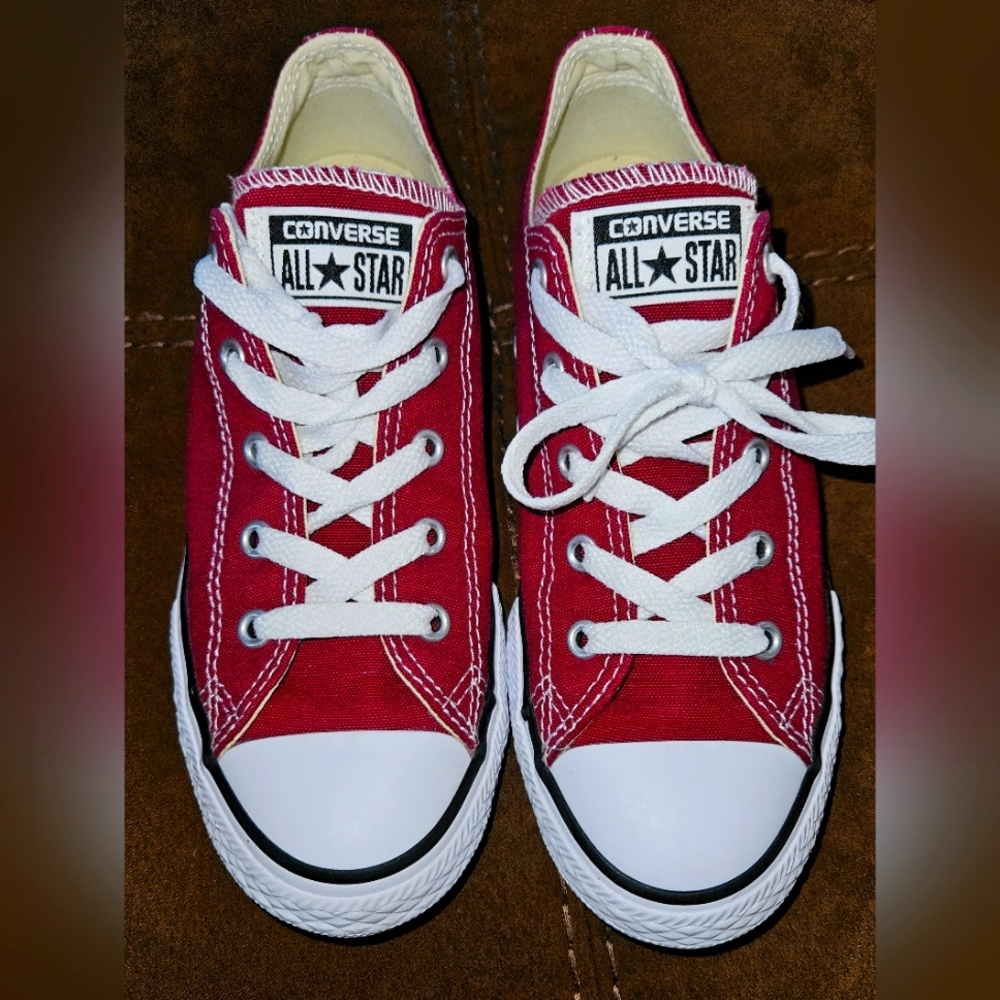 Converse Red and White Chuck Taylor Sneakers